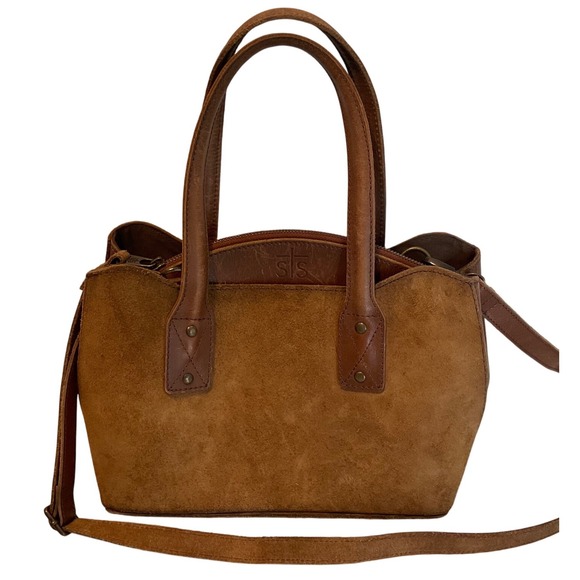 STS Ranchwear Handbags - STS Ranchwear Baroness ll Josie Satchel Brown Leather Concealed Carry Boho
